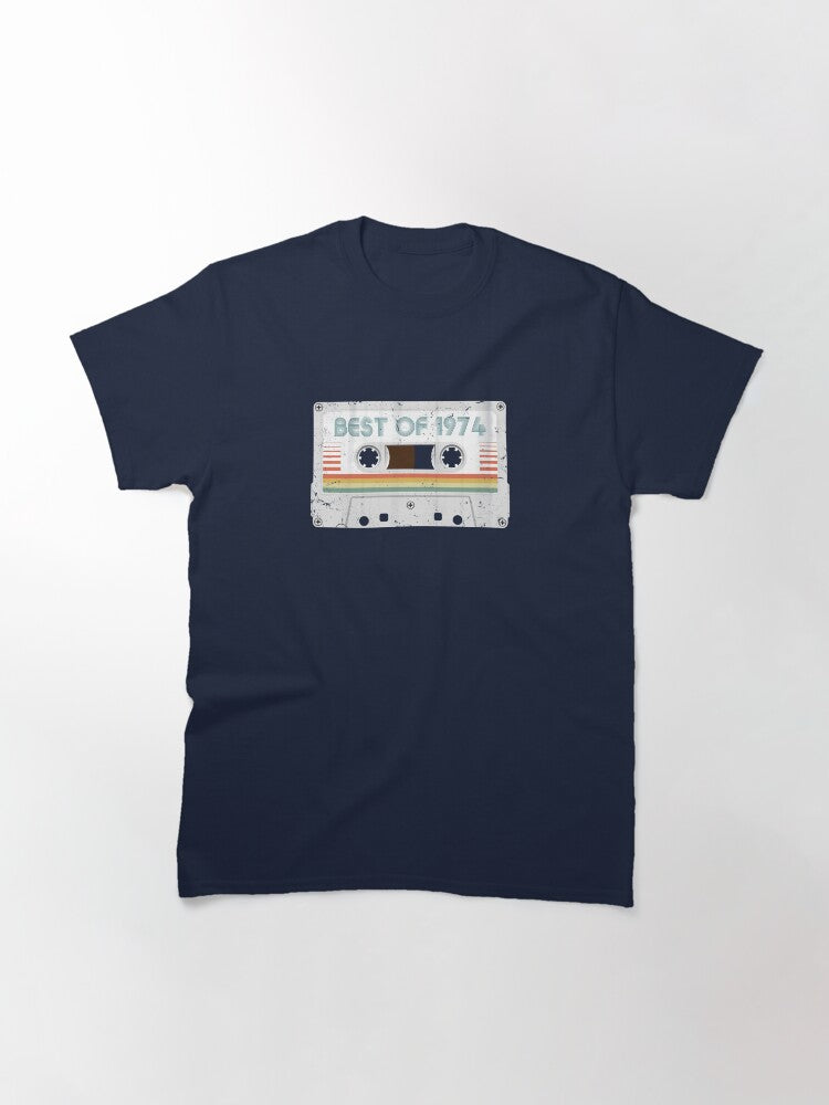 50th Birthday Best of 1975 Cassette Tape Vintage for Gift Classic T-Shirt