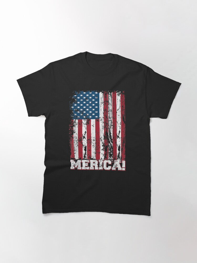 4th of July Independence Day US American Flag Patriotic Classic T-Shirt