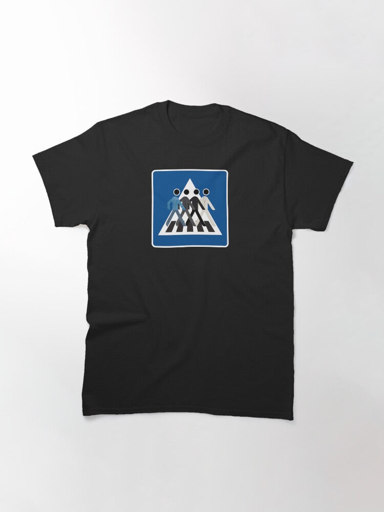 Abbey Road Beatles - Pedestrian Crossing Sign Classic T-Shirt