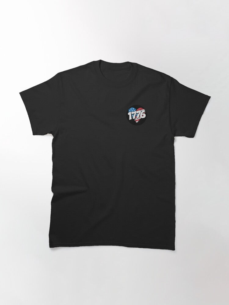 1776 – Patriotic Design with American Flag Classic T-Shirt