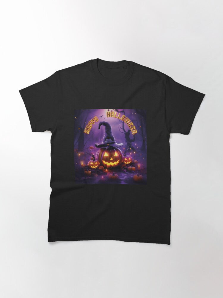 A scary Halloween Pumpkin Classic T-Shirt Style001