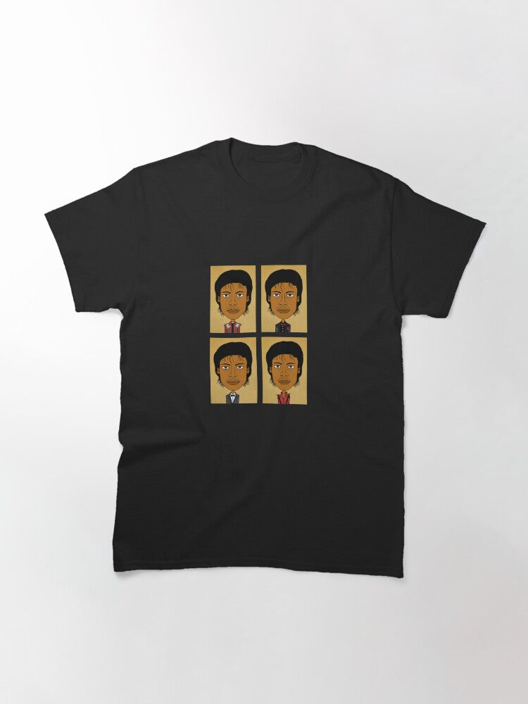 4 drawn portraits of the king of pop Classic T-Shirt