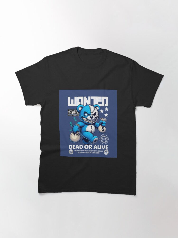 "Wanted: Dead or Alive" Streetwear Graphic Tee Classic T-Shirt