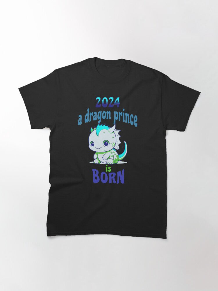 2024 Chinese New Year of the Dragon, A Dragon Prince is Born Classic T-Shirt