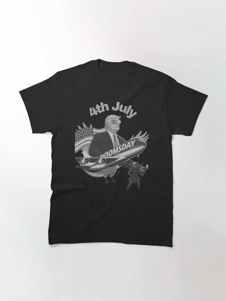 4th July Doomsday – Patriotic Chaos & Political Satire Classic T-Shirt
