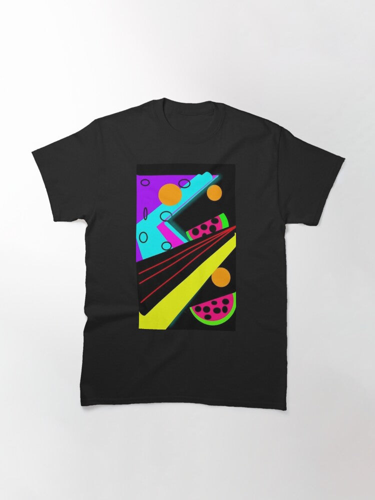 80's watermelon geometric space party Classic T-Shirt