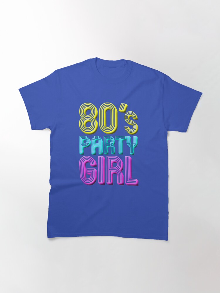 80's Party Girl Retro Vintage Dance Party Costume Classic T-Shirt