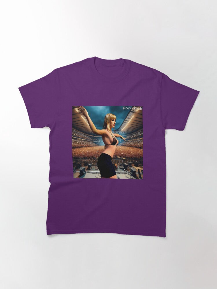 A Painted Graphic of Taylor Swift at Murrayfield Classic T-Shirt