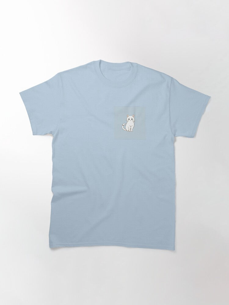 a cute cat │sky blue Classic T-Shirt
