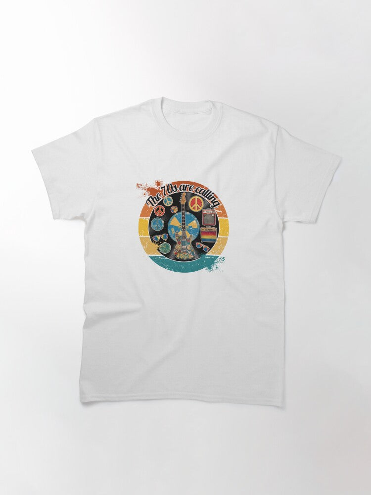 70s Rock Vinyl Classic T-Shirt Style001