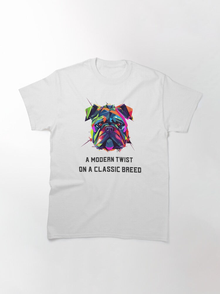 A modern twist on a classic breed - Bulldog Style Classic T-Shirt Style001