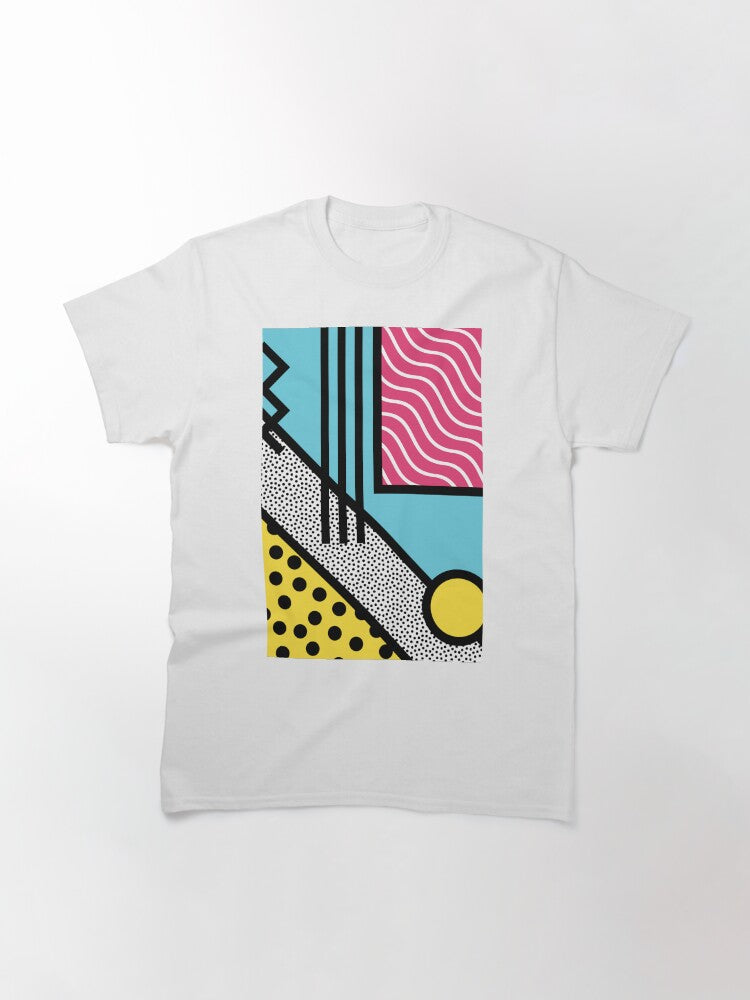 Abstract 80s memphis pop art style graphics Classic T-Shirt Style001
