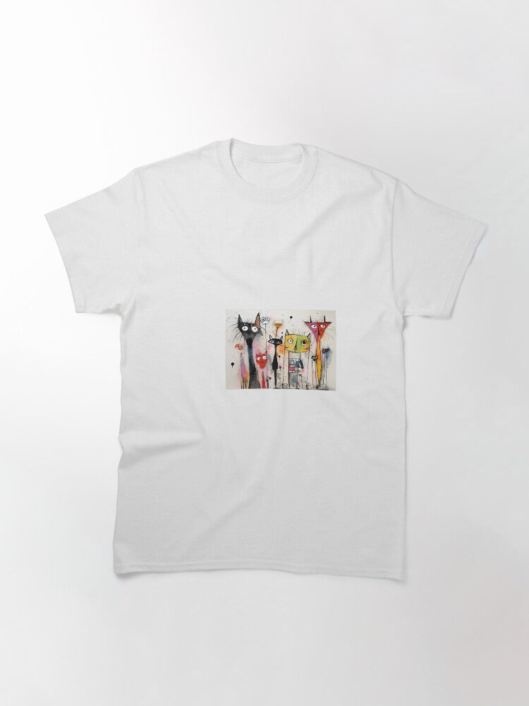 a group of cats standing next to each other Classic T-Shirt