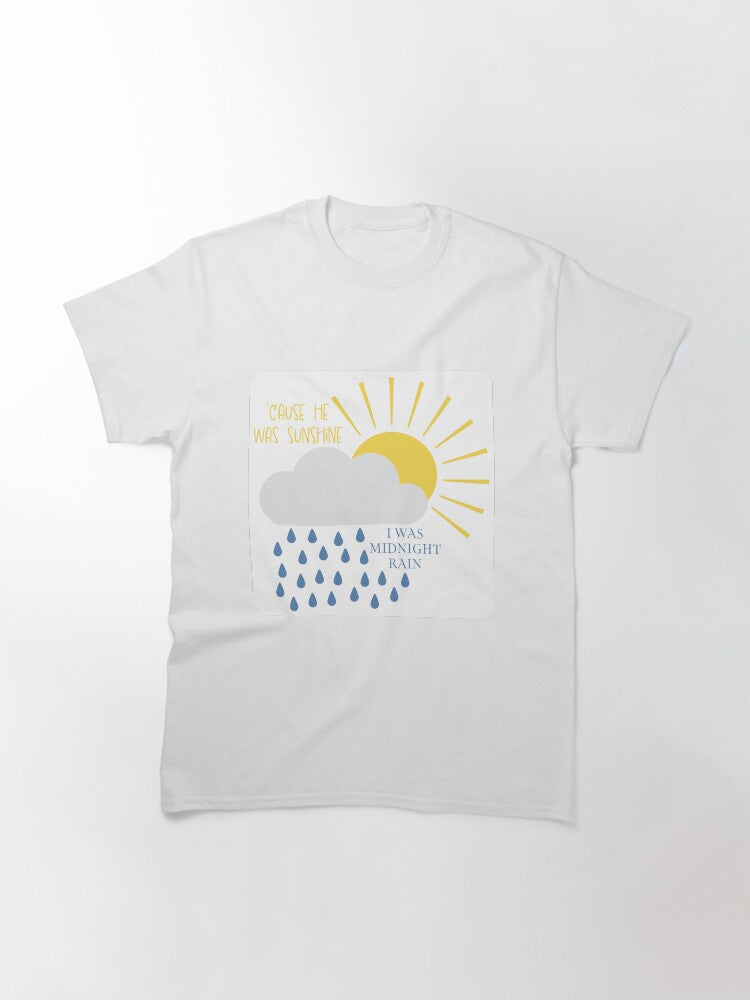 'Cause he was sunshine I was midnight rain Taylor Swift sticker Classic T-Shirt