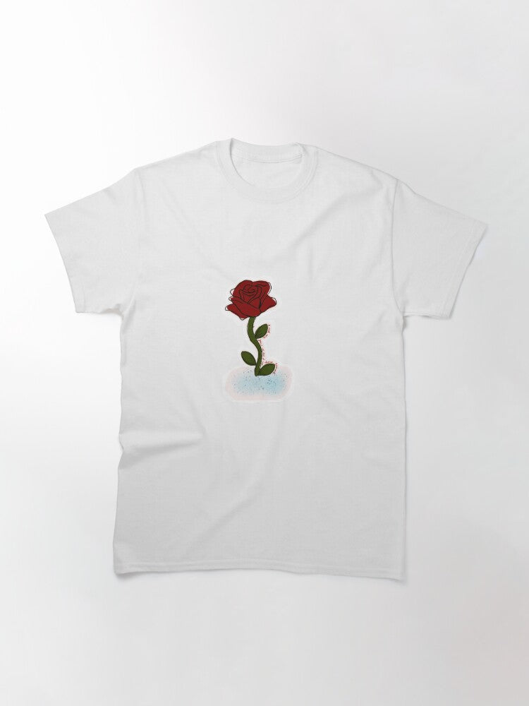 A rose grew up out of the frozen ground. Classic T-Shirt