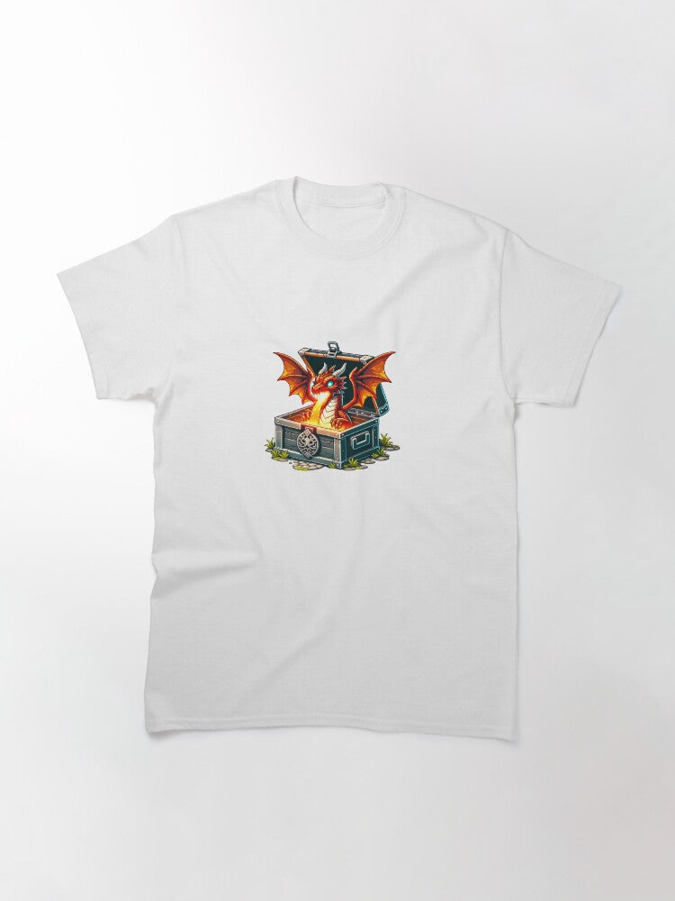 A fire-breathing dragon hidden in a treasure chest Classic T-Shirt