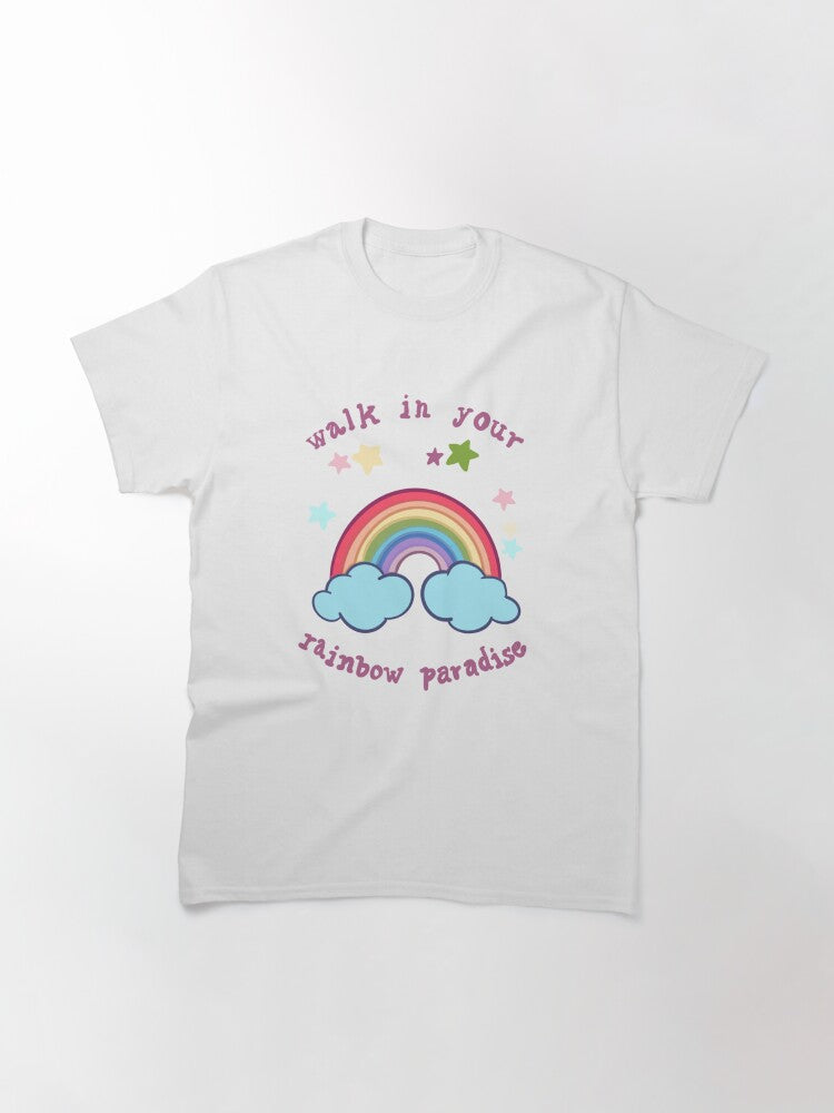 "Walk in your rainbow paradise" -Adore you Harry styles Classic T-Shirt