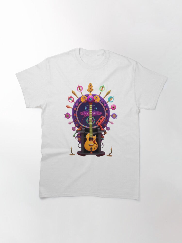 A colorful a guitar. Classic T-Shirt