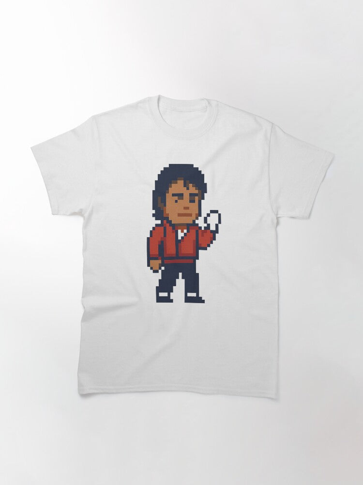 80s Pixel Art King of Pop Inspired by Michael Jackson Classic T-Shirt