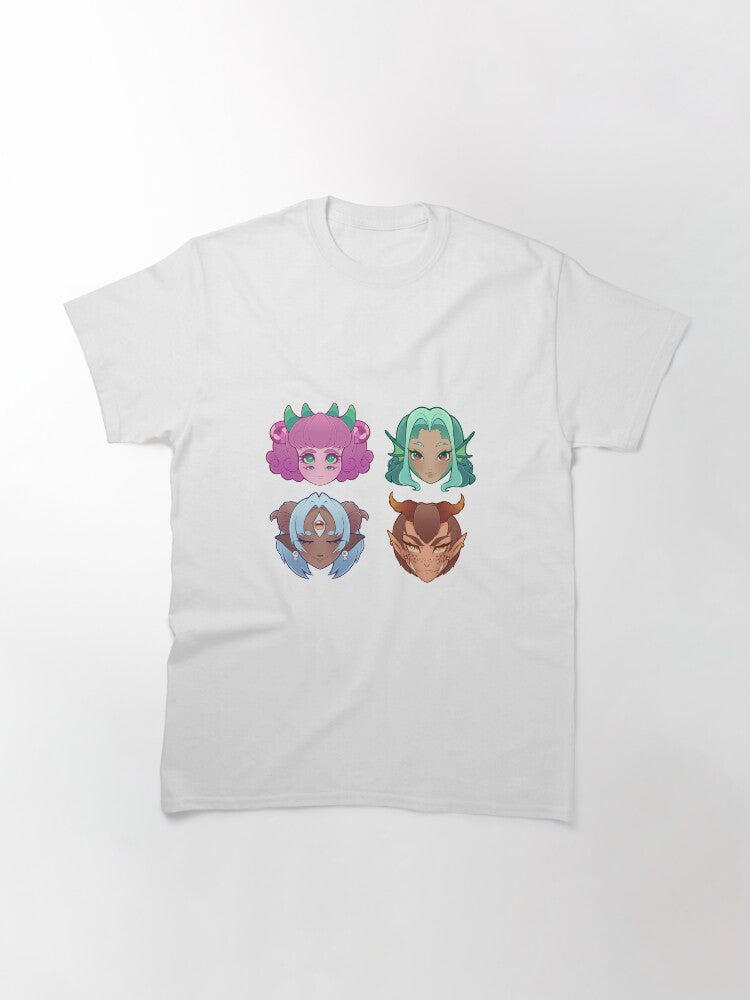 4 Monster Girls Classic T-Shirt