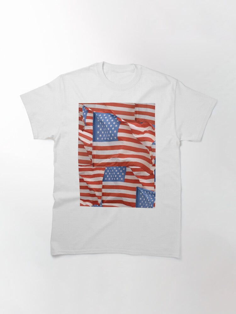 4th of July American Flag Classic T-Shirt