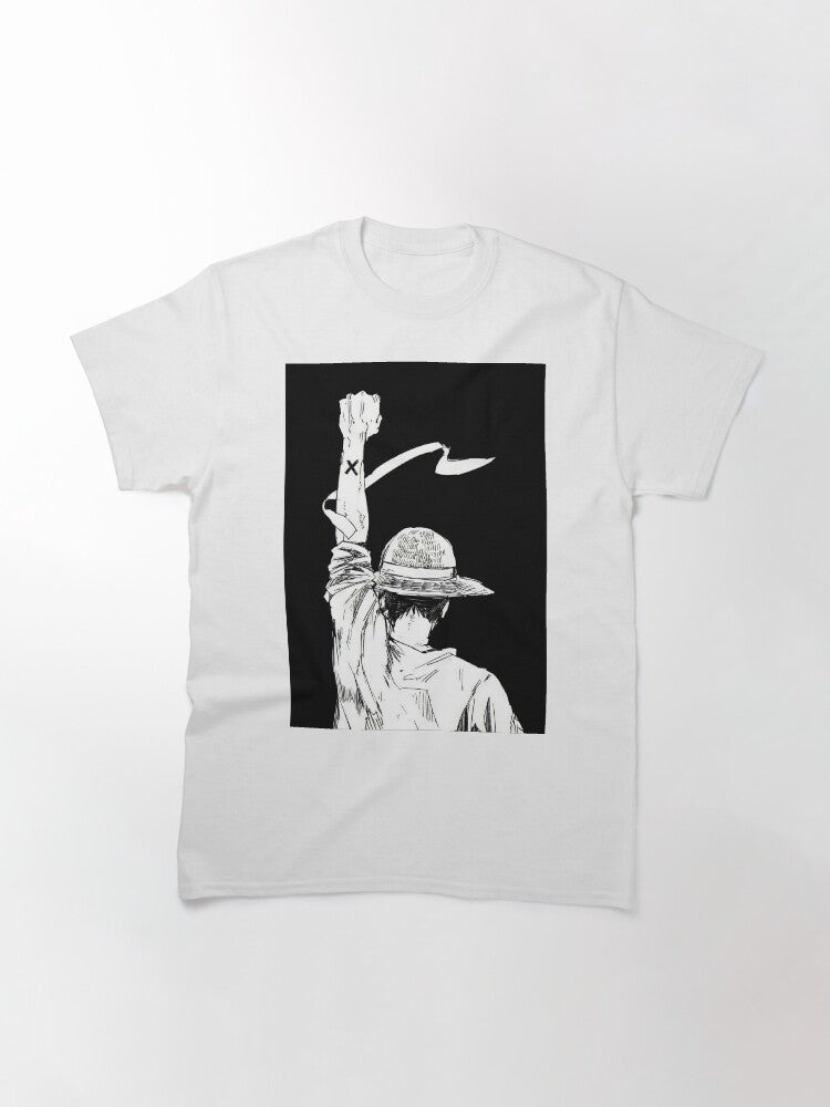 A Captain, A Dream: Luffy in Black and White" Classic T-Shirt