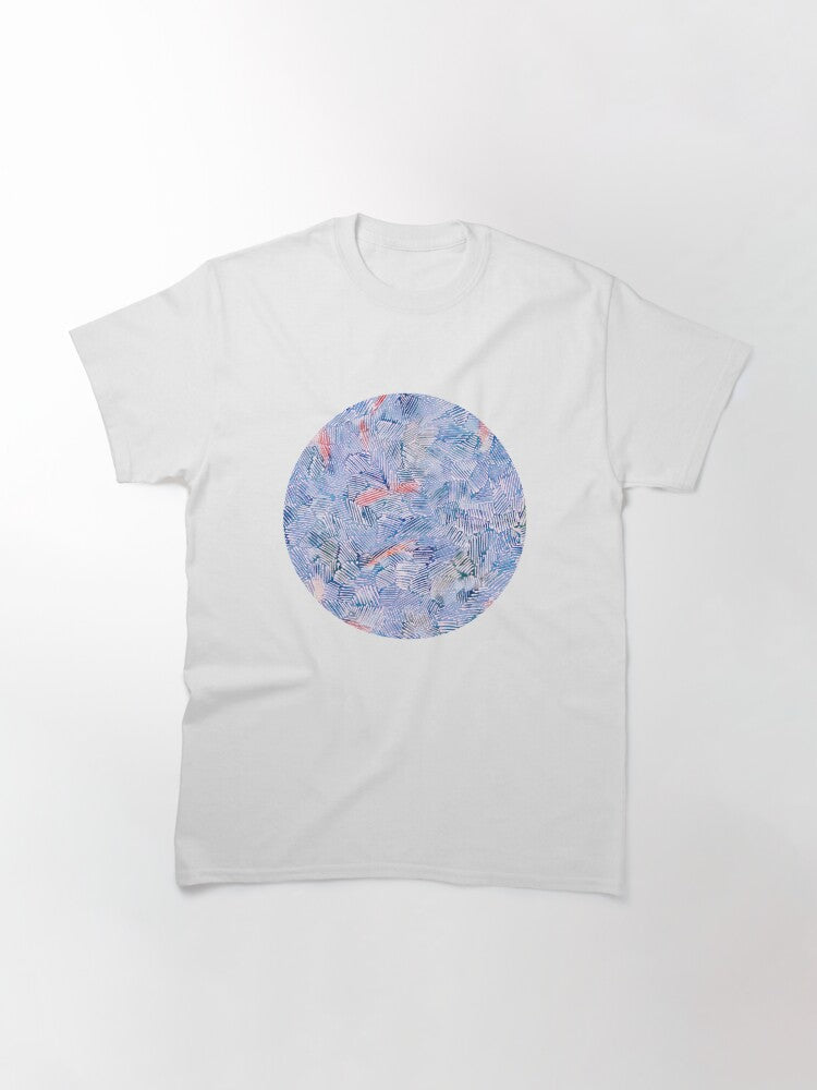 Abstract 3, blue watercolor pattern Classic T-Shirt