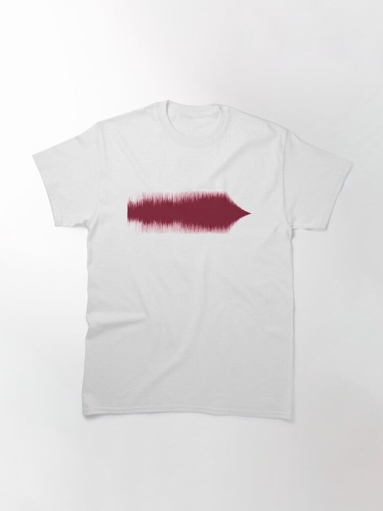 "Hey Jude" by The Beatles Sound Wave Pattern Red Classic T-Shirt
