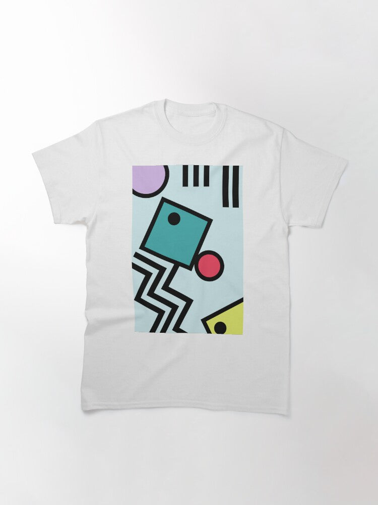 Abstract 80s memphis pop art style graphics Classic T-Shirt