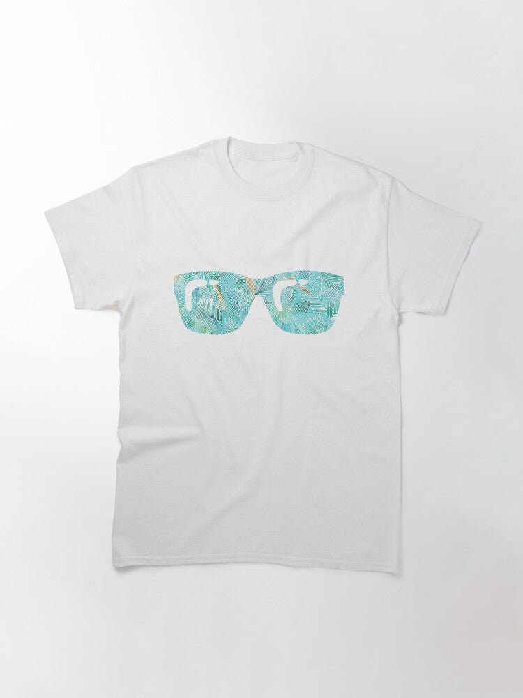 Abstract 1, teal pattern, Classic T-Shirt