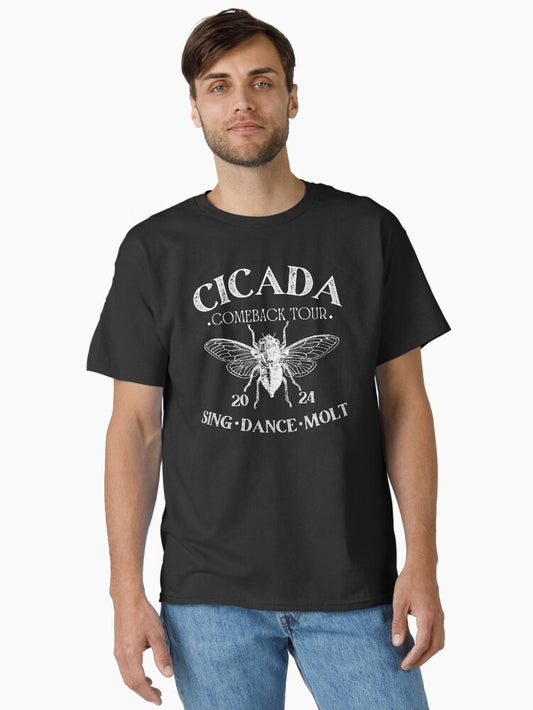 Cicada Shirt 2024 Cicada Reunion Funny Cicada Concert Bug Humor Goblincore Insect Nature Lover Gift Entomologist Gift men women kids Classic T-Shirt