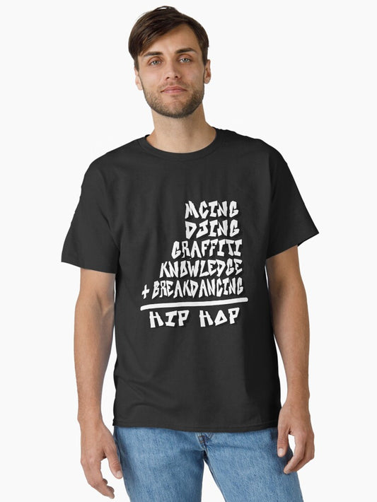5 Elements of Hip Hop (Large) Classic T-Shirt