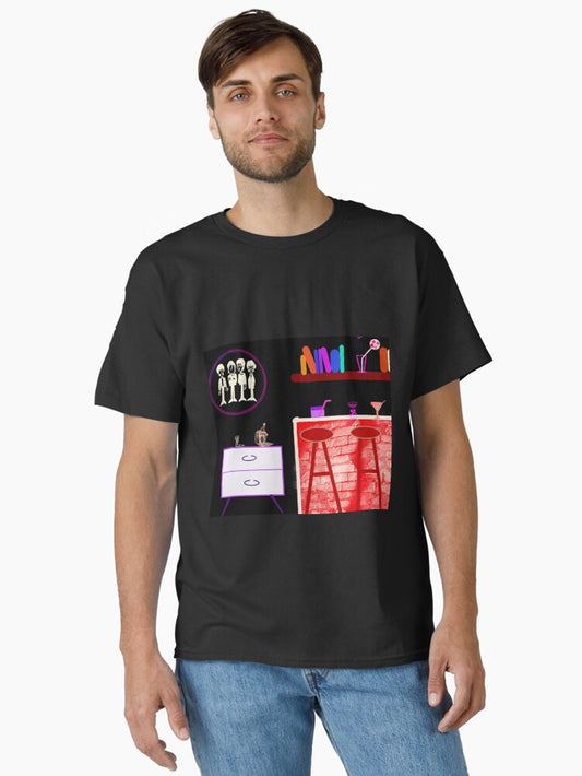 70s living room illustration Classic T-Shirt