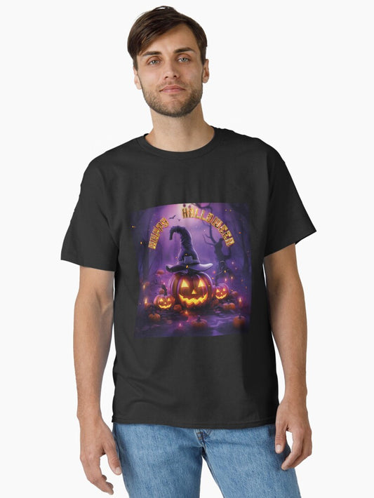 A scary Halloween Pumpkin Classic T-Shirt Style001