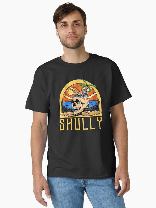 Vintage Halloween Skull Design Classic T-Shirt