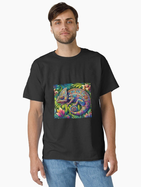 a chameleon with colorful patterns Classic T-Shirt