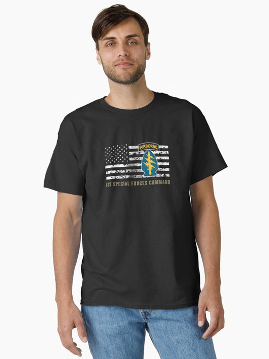 1st Special Forces Command (Distressed Flag) Classic T-Shirt
