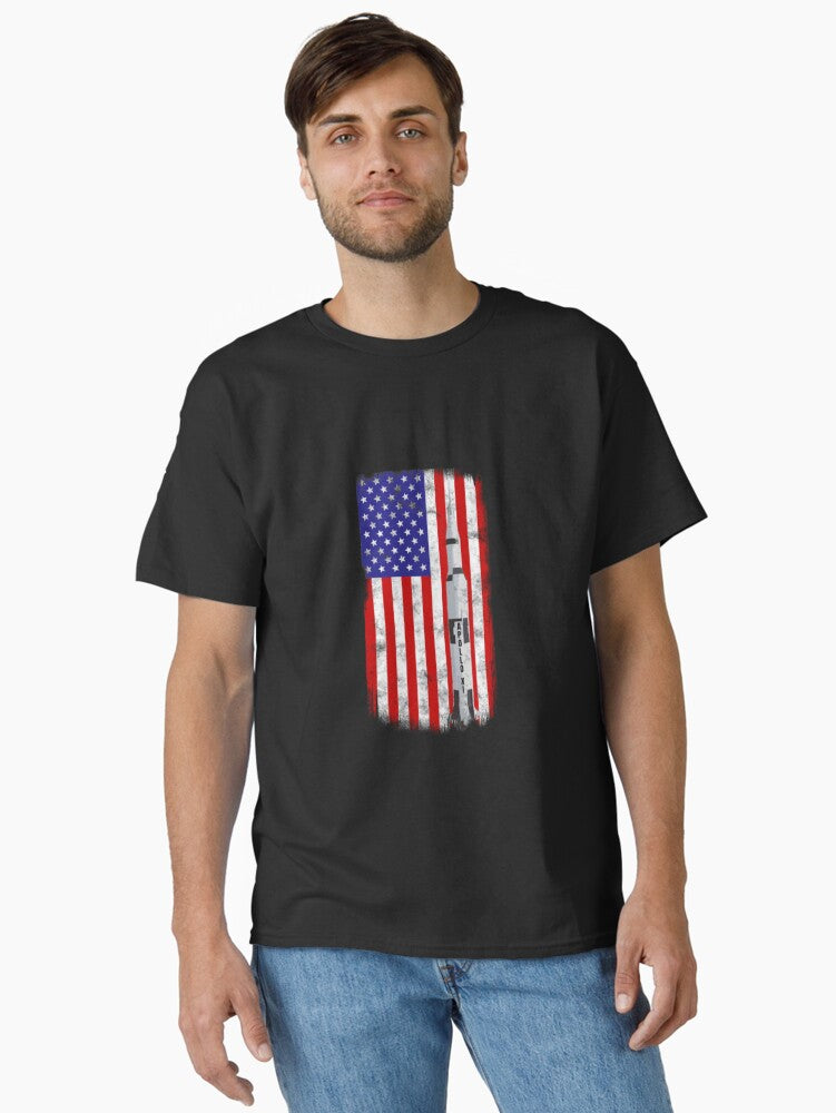 50th Anniversary Moon Landing Apollo 11 US Flag Classic T-Shirt