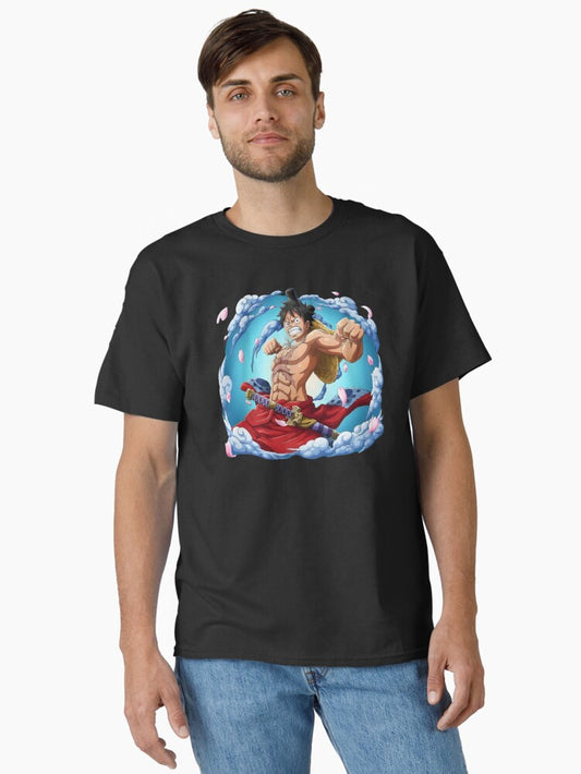 "Luffy’s Determined Strike - The Spirit of Wano" Classic T-Shirt
