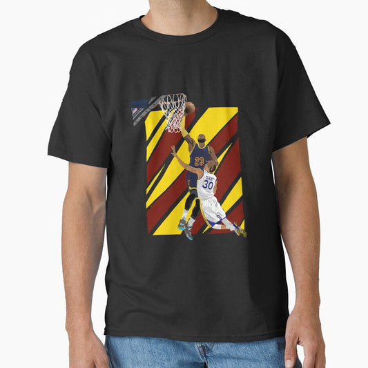 23 James Dunk Over Stephen Curry Gift Fan Classic T-Shirt