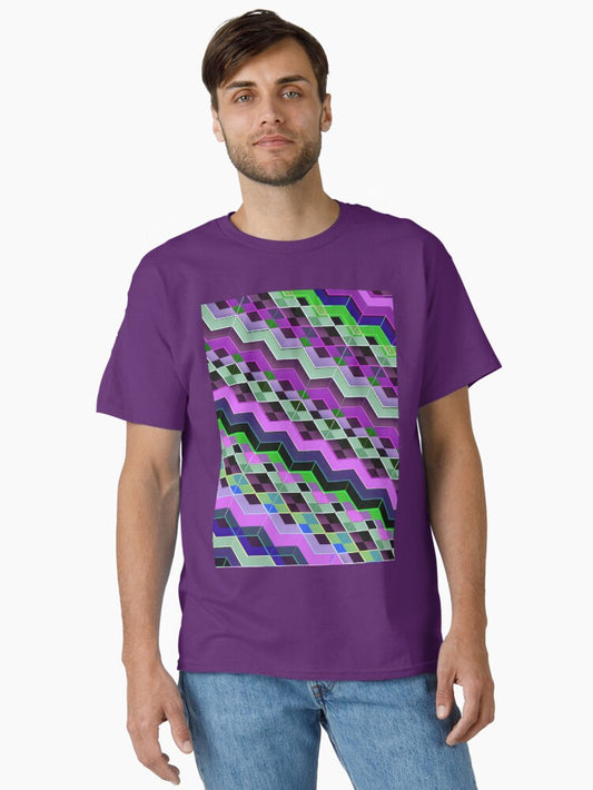 3d Zigzag patterns Classic T-Shirt
