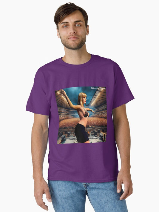 A Painted Graphic of Taylor Swift at Murrayfield Classic T-Shirt
