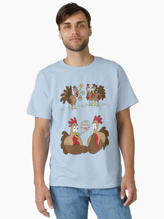 "It's Giving Thanks" - Thanksgiving Turkey Pun Classic T-Shirt