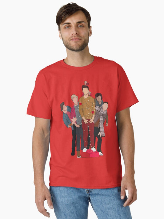1D - Christmas cartoon Classic T-Shirt