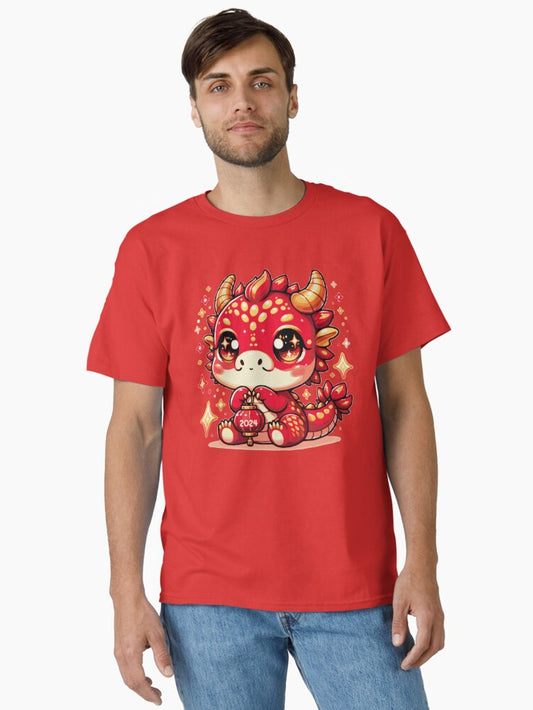 2024 Year of the Dragon: Cute Kawaii Chinese Dragon Classic T-Shirt
