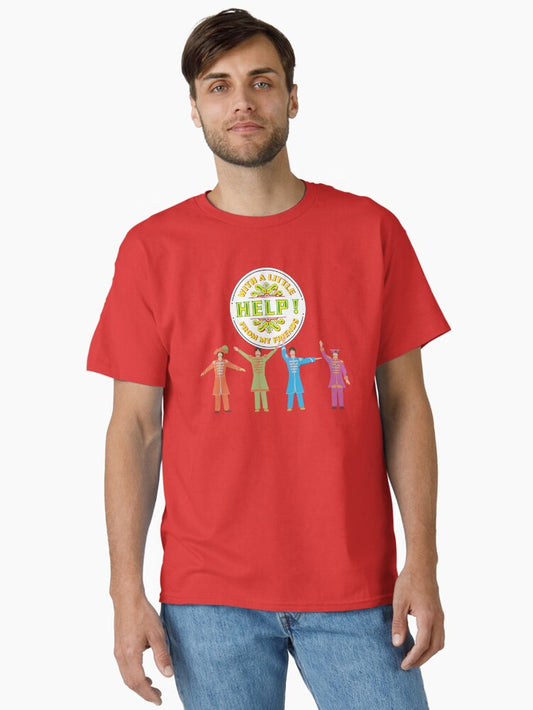 A Little HELP! From my Friends (Beatles Mashup) Classic T-Shirt