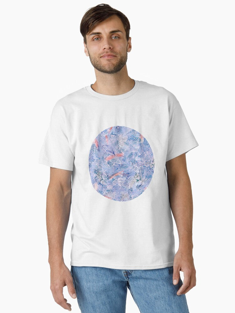 Abstract 3, blue watercolor pattern Classic T-Shirt