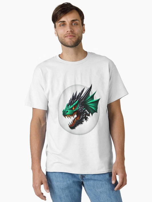 A Set of Baby Mecha Dragon Stickers for Adventure Lovers Classic T-Shirt