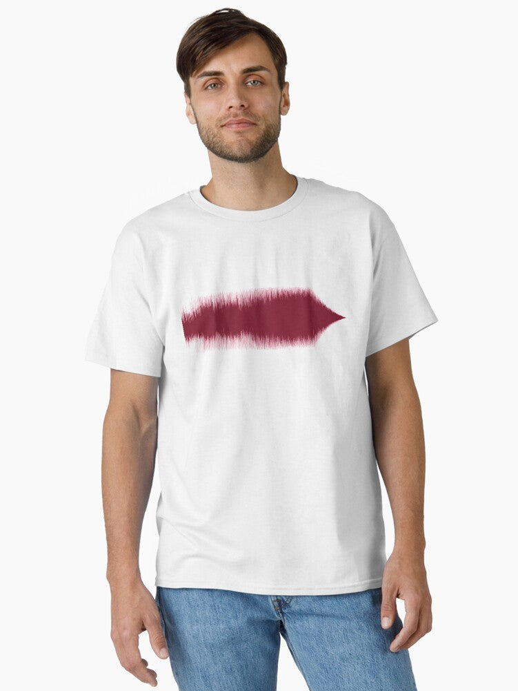 "Hey Jude" by The Beatles Sound Wave Pattern Red Classic T-Shirt