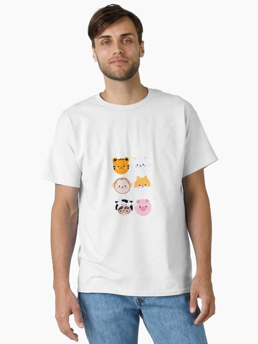 6/12 Kawaii Chinese Zodiac Signs Classic T-Shirt